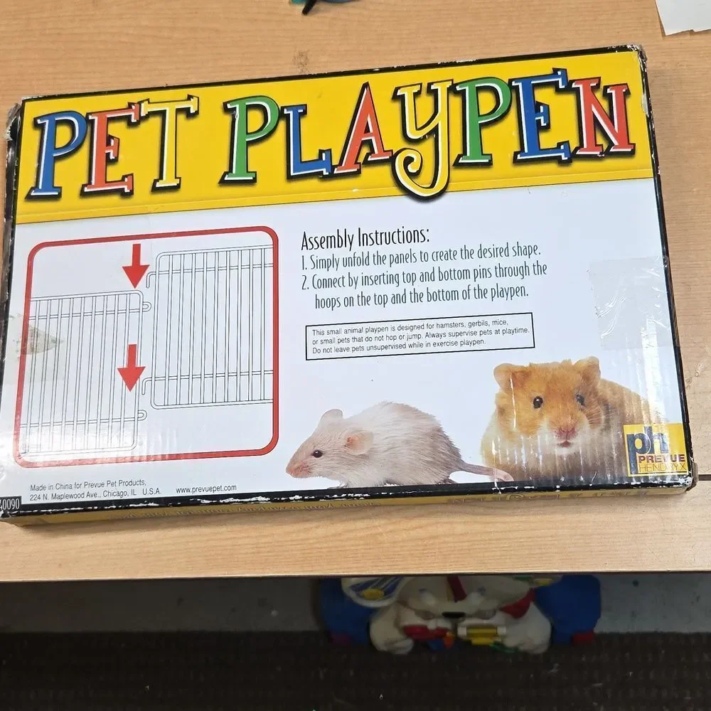 PREVUE SMALL ANIMAL PET PLAYPEN‎ MULTI COLORED Metal